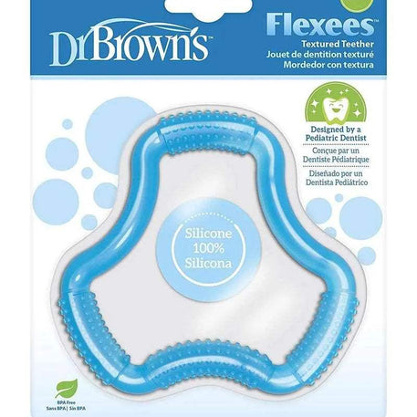 Dr. Brown's Anneau de dentition Flexees 3M+ - Bleu - Dr. Brown's - Anneau de dentition pour bébé Maroc -www.babyboss.ma