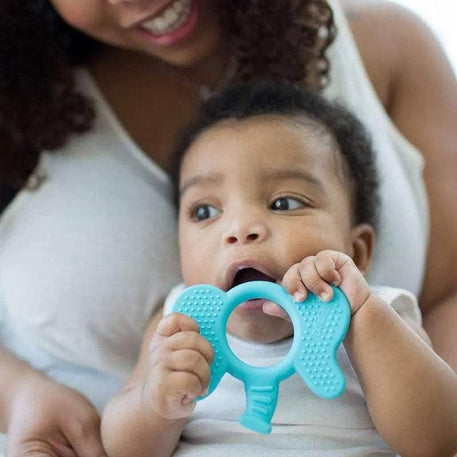 Dr. Brown's Anneau de dentition Flexees Friends Elephant 3M+ - Blue - Dr. Brown's - Anneau de dentition pour bébé Maroc -www.babyboss.ma