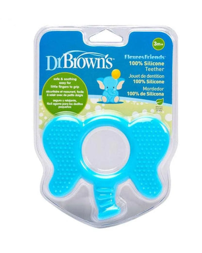 Dr. Brown's Anneau de dentition Flexees Friends Elephant 3M+ - Blue - Babyboss.ma - Dr. Brown's - pour bébé maroc