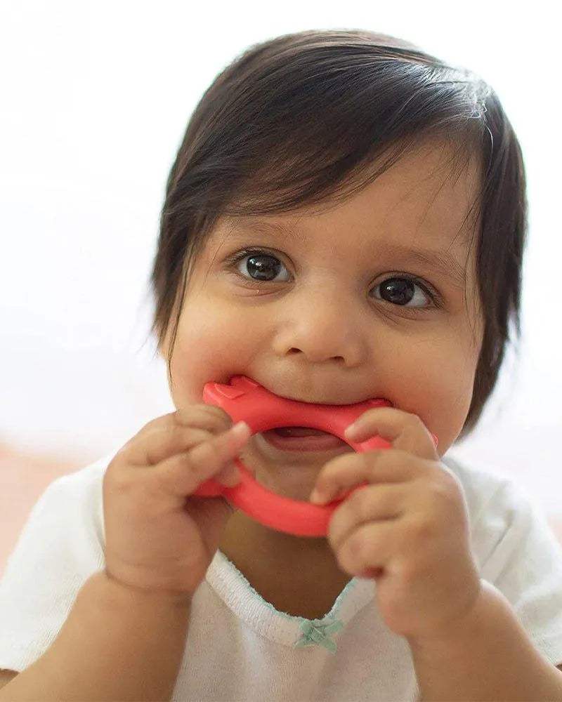 Dr. Brown's Anneau de dentition Flexees Friends Renard 3M+ - Rouge - Dr. Brown's - Anneau de dentition pour bébé Maroc -www.babyboss.ma
