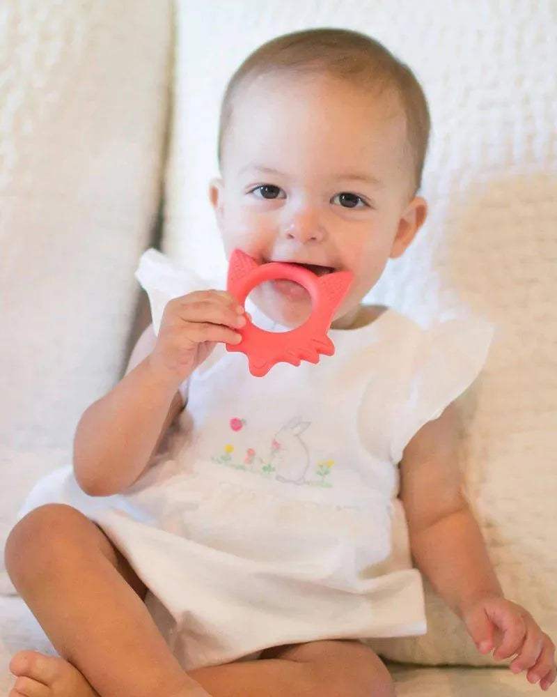 Dr. Brown's Anneau de dentition Flexees Friends Renard 3M+ - Rouge - Dr. Brown's - Anneau de dentition pour bébé Maroc -www.babyboss.ma