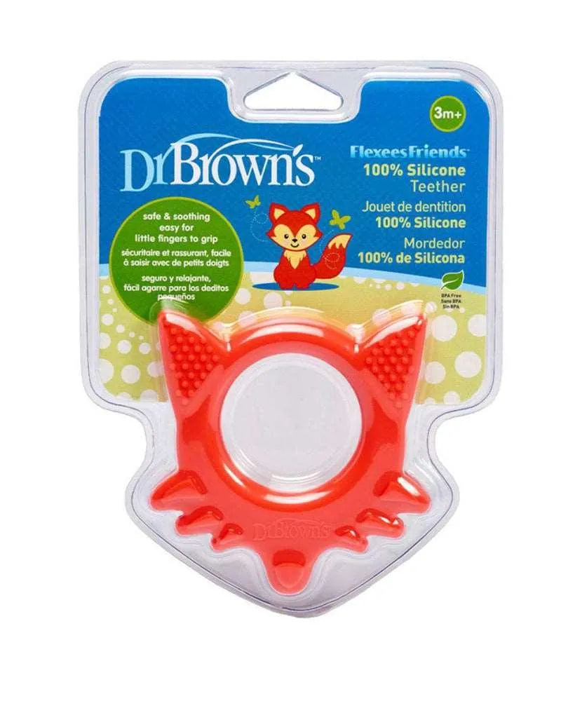 Dr. Brown's Anneau de dentition Flexees Friends Renard 3M+ - Rouge - Babyboss.ma - Dr. Brown's - pour bébé maroc