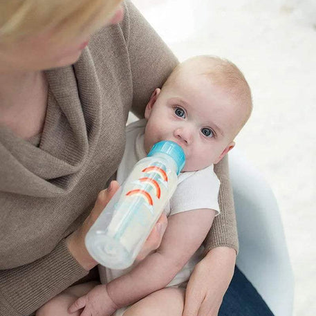 Dr. Brown's Biberon 250ml Cole étroit Bleu 6M+ (sippy+tétine L3) - Dr. Brown's - Biberon pour bébé Maroc -www.babyboss.ma