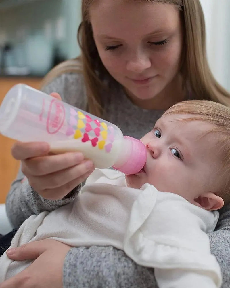 Dr. Brown's Biberon Cole étroit 250ml Rose 6M+ (sippy+tétine L3) - Dr. Brown's - pour bébé maroc