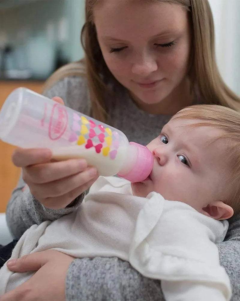 Dr. Brown's Biberon Cole étroit 250ml Rose 6M+ (sippy+tétine L3) - Dr. Brown's - Biberon pour bébé Maroc -www.babyboss.ma