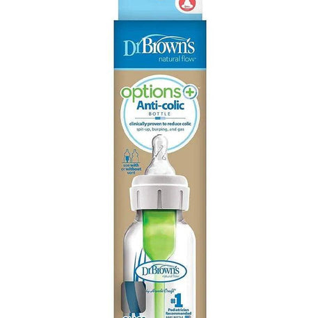 Dr. Brown's Biberon en verre Cole étroit - 250ml - Dr. Brown's - Biberon pour bébé Maroc -www.babyboss.ma