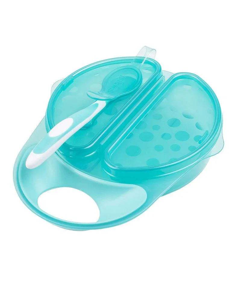 Dr. Brown's Bol et cuillère à couvercles Travel Fresh™ 4M+ - Dr. Brown's - Bols pour bébé Maroc -www.babyboss.ma