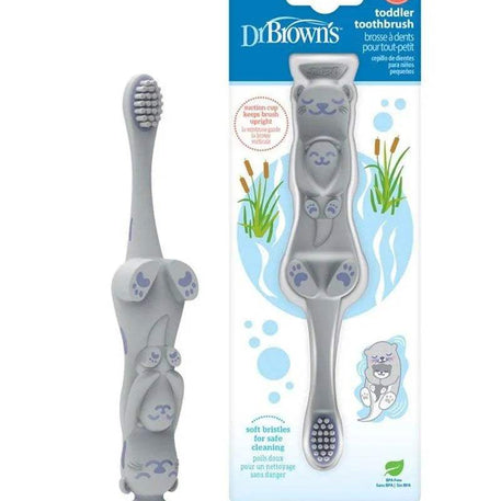 Dr. Brown's Brosse à dents 1-4A - Loutre - Dr. Brown's - Hygiène et Soin pour bébé Maroc -www.babyboss.ma