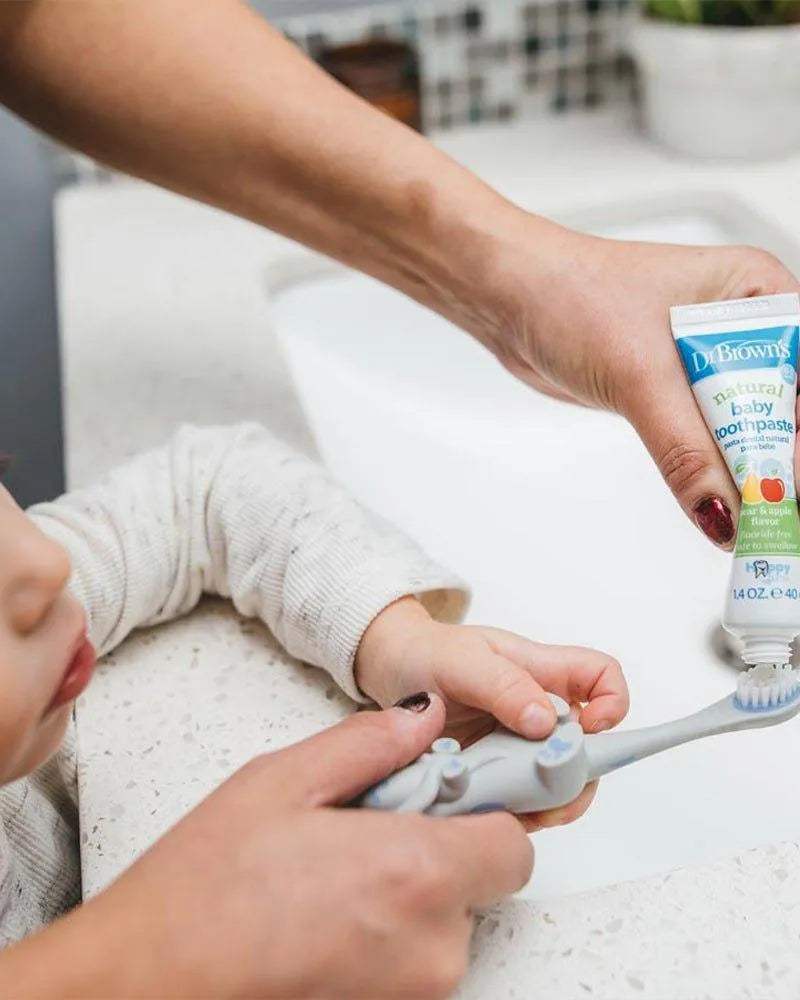 Dr. Brown's Brosse à dents 1-4A - Loutre - Dr. Brown's - Hygiène et Soin pour bébé Maroc -www.babyboss.ma