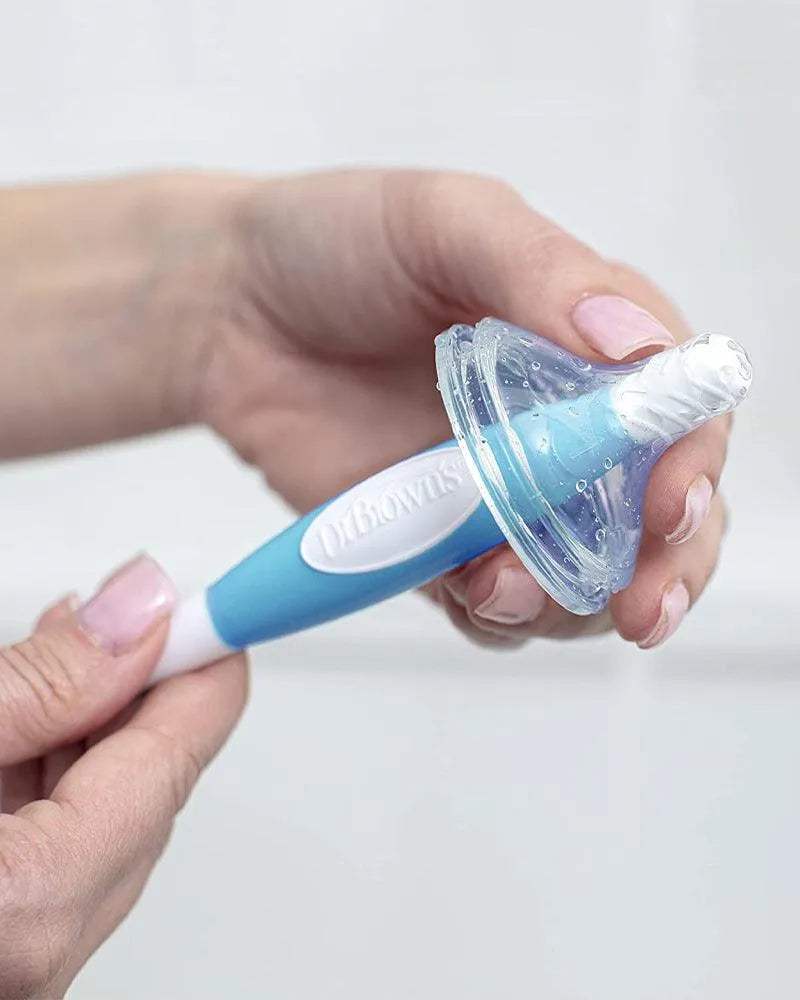 Dr. Brown's Brosse nettoyage biberons - Bleu - Dr. Brown's - Goupillons pour bébé Maroc -www.babyboss.ma
