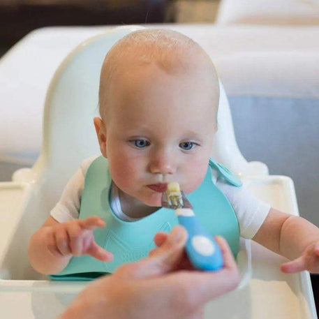 Dr. Brown's Ensemble de cuillère et fourchette en métal 12M+ - Bleu - Dr. Brown's - Couverts pour bébé Maroc -www.babyboss.ma