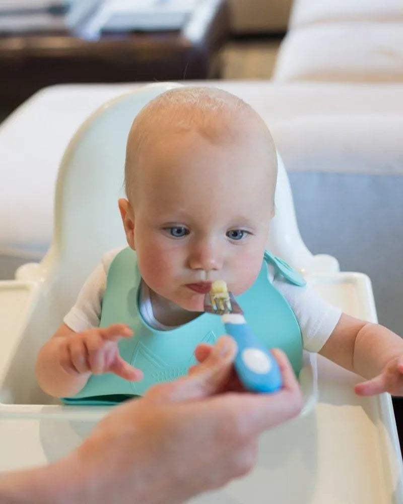 Dr. Brown's Ensemble de cuillère et fourchette en métal 12M+ - Bleu - Dr. Brown's - Couverts pour bébé Maroc -www.babyboss.ma