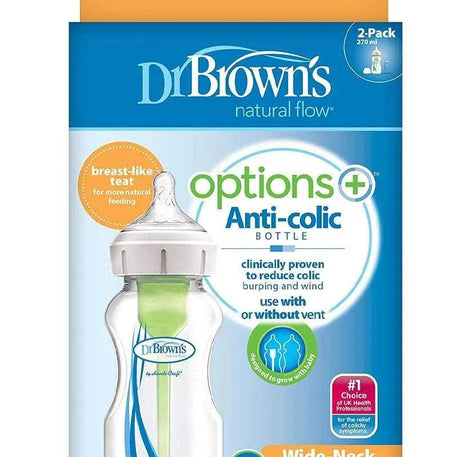 Dr. Brown's Pack 2 biberons Cole large - 270ml - Dr. Brown's - Biberon pour bébé Maroc -www.babyboss.ma