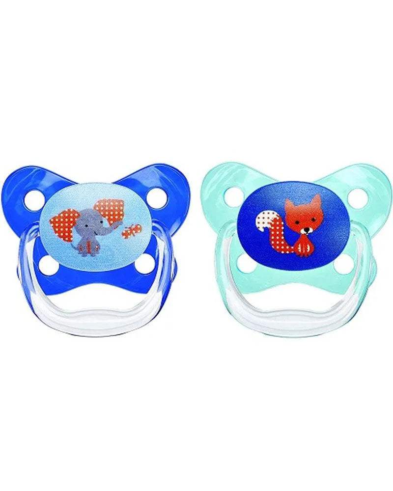 Dr. Brown's Pack de 2 Sucettes BUTTERFLY SHIELD Stage2 6-18M - Blue - Dr. Brown's - Sucettes pour bébé Maroc -www.babyboss.ma