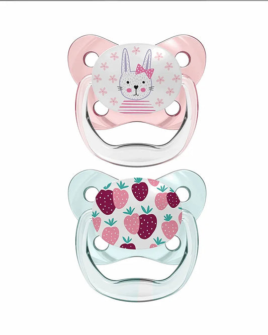 Dr. Brown's Pack de 2 Sucettes Orthodontiques Stage1 0-6M - Lapin Fraise - Babyboss.ma - Dr. Brown's - pour bébé maroc