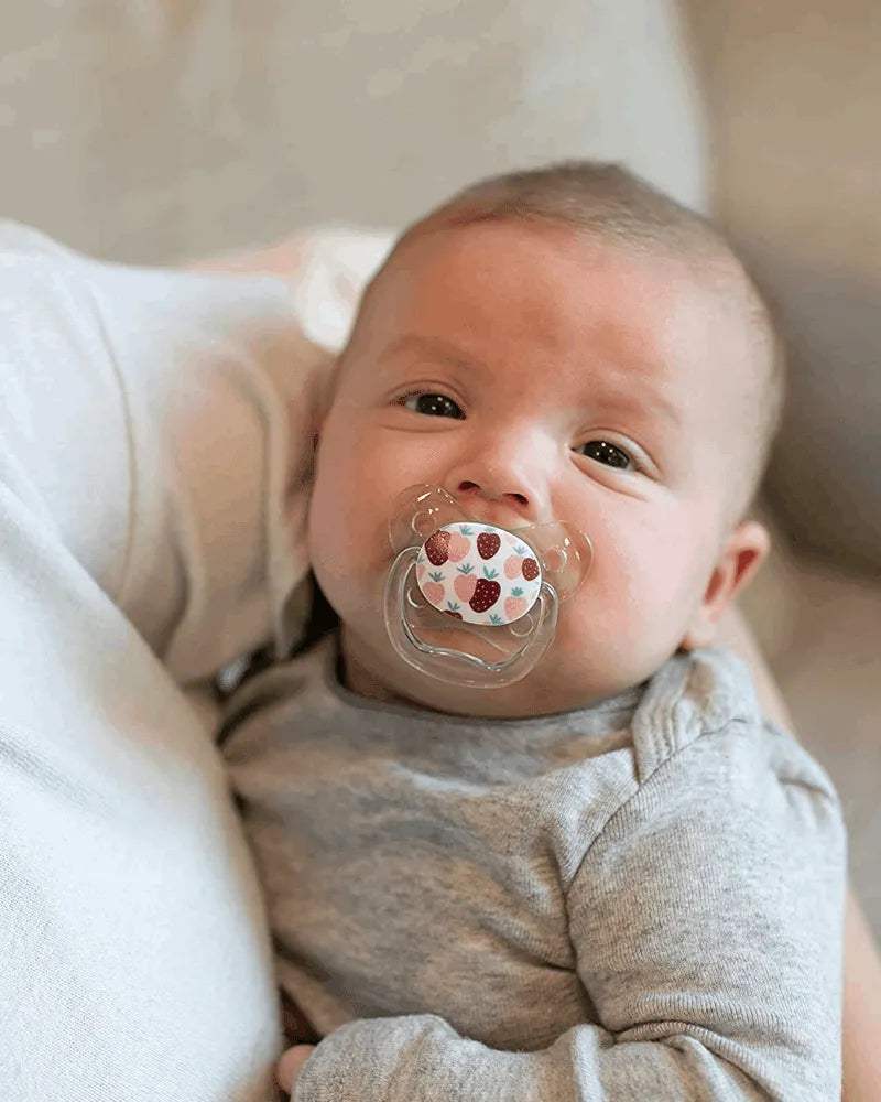 Dr. Brown's Pack de 2 Sucettes Orthodontiques Stage1 0-6M - Lapin Fraise - Dr. Brown's - Sucettes pour bébé Maroc -www.babyboss.ma