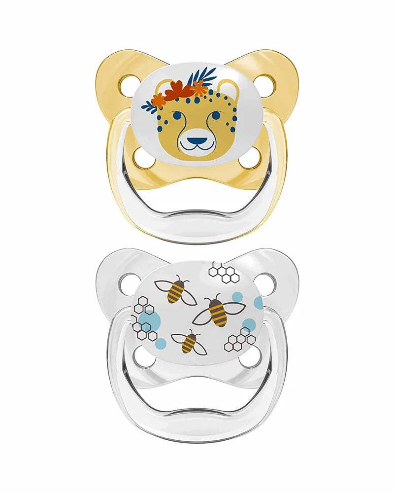 Dr. Brown's Pack de 2 Sucettes Orthodontiques Stage2 6-18M - Abeilles - Dr. Brown's - Sucettes pour bébé Maroc -www.babyboss.ma