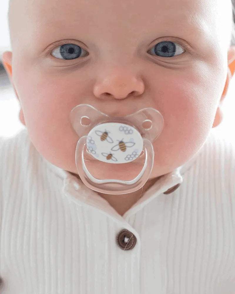 Dr. Brown's Pack de 2 Sucettes Orthodontiques Stage2 6-18M - Abeilles - Dr. Brown's - Sucettes pour bébé Maroc -www.babyboss.ma