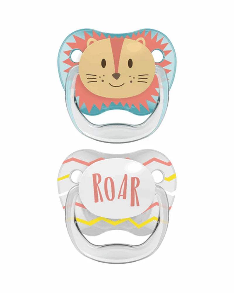Dr. Brown's Pack de 2 Sucettes Stage1 0-6M - Animal Roar - Dr. Brown's - Sucettes pour bébé Maroc -www.babyboss.ma