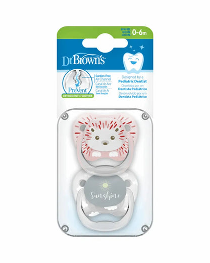 Dr. Brown's Pack de 2 Sucettes Stage1 0-6M - Animal Sunshine - Babyboss.ma - Dr. Brown's - pour bébé maroc