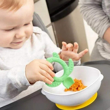 Dr. Brown's Paquet de 2 Bols à ventouse 4M+ - Jaune & Bleu - Dr. Brown's - Bols pour bébé Maroc -www.babyboss.ma