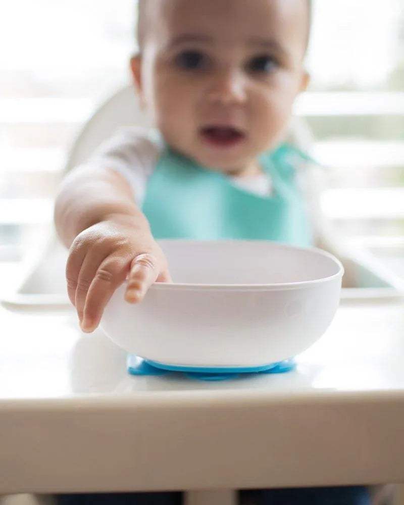 Dr. Brown's Paquet de 2 Bols à ventouse 4M+ - Jaune & Bleu - Dr. Brown's - Bols pour bébé Maroc -www.babyboss.ma