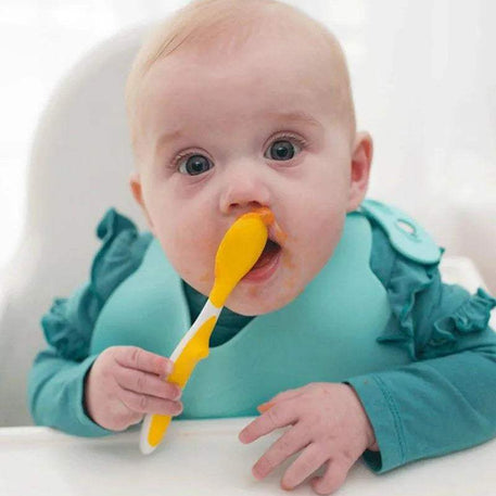 Dr. Brown's Paquet de 4 cuillères à pointe souple 4M+ - Dr. Brown's - Couverts pour bébé Maroc -www.babyboss.ma