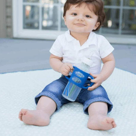 Dr. Brown’s Poignées en Silicone pour Biberons et Gobelets - Bleu - Dr. Brown's - Tasses pour bébé Maroc -www.babyboss.ma