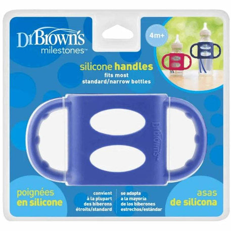 Dr. Brown’s Poignées en Silicone pour Biberons et Gobelets - Bleu - Dr. Brown's - Tasses pour bébé Maroc -www.babyboss.ma