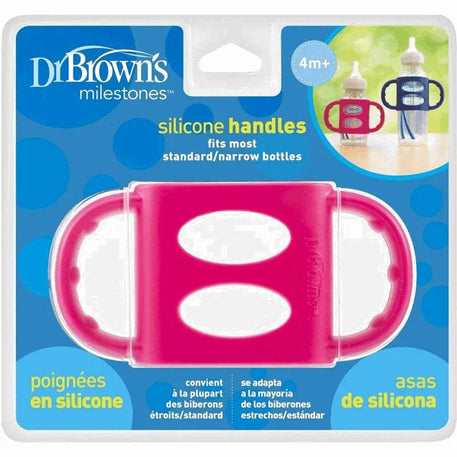 Dr. Brown’s Poignées en Silicone pour Biberons et Gobelets - Rose - Dr. Brown's - Tasses pour bébé Maroc -www.babyboss.ma