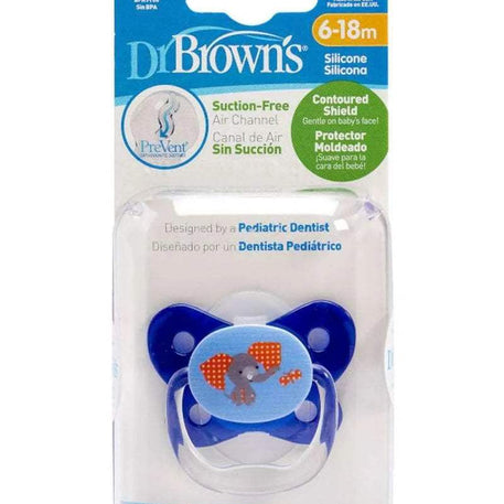 Dr. Brown's Sucette BUTTERFLY SHIELD Stage2 6-18M - Blue - Dr. Brown's - Sucettes pour bébé Maroc -www.babyboss.ma