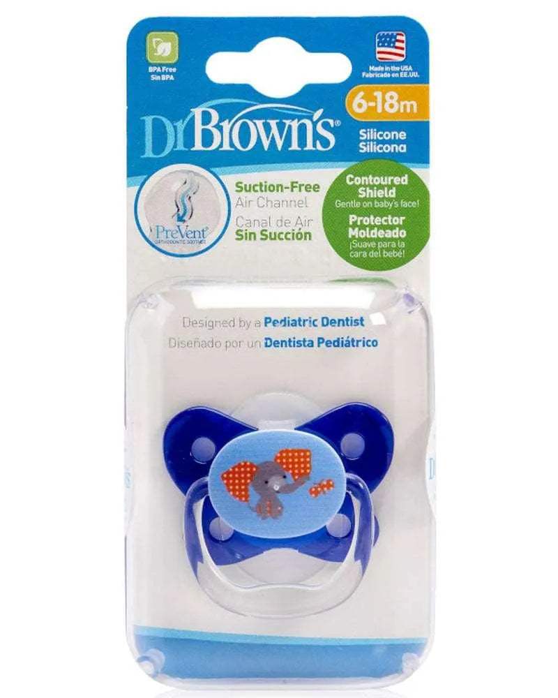 Dr. Brown's Sucette BUTTERFLY SHIELD Stage2 6-18M - Blue - Dr. Brown's - Sucettes pour bébé Maroc -www.babyboss.ma