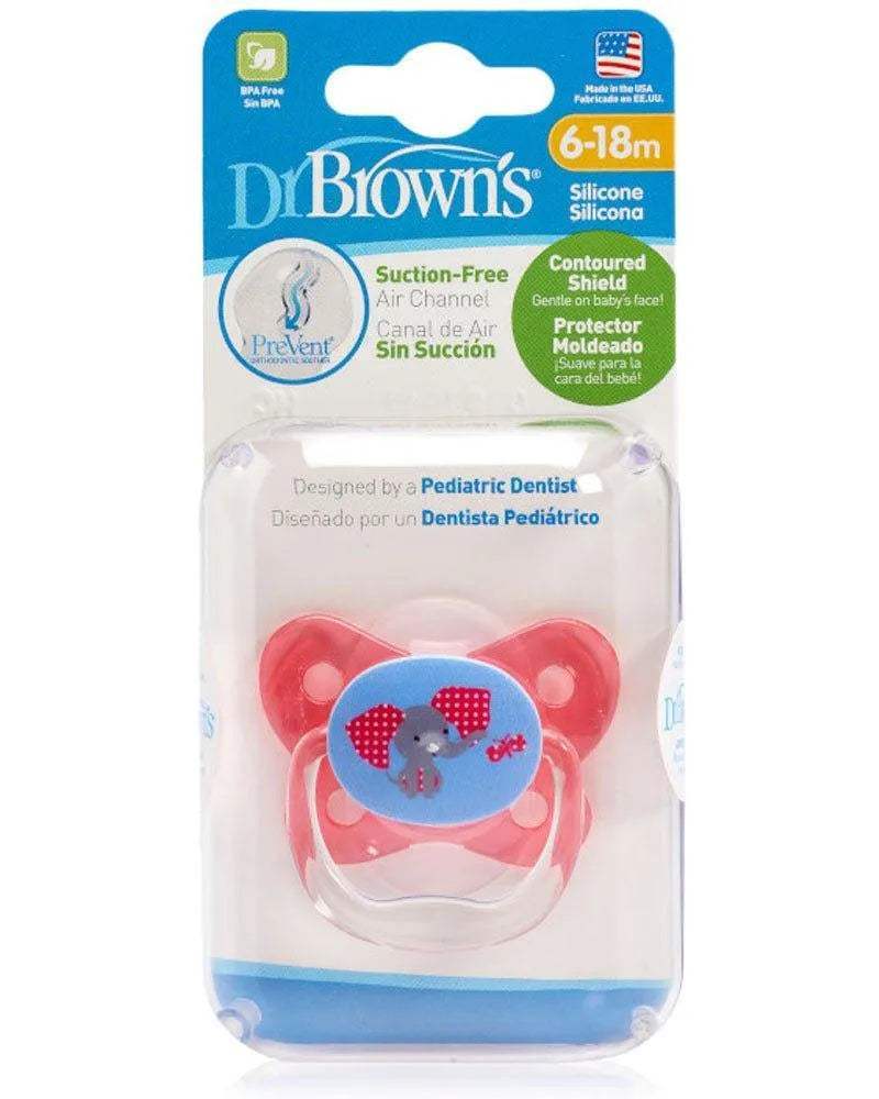 ⚡Dr. Brown's Sucette BUTTERFLY SHIELD Stage2 6-18M - Pink⚡ - flash - Sucettes pour bébé Maroc -www.babyboss.ma