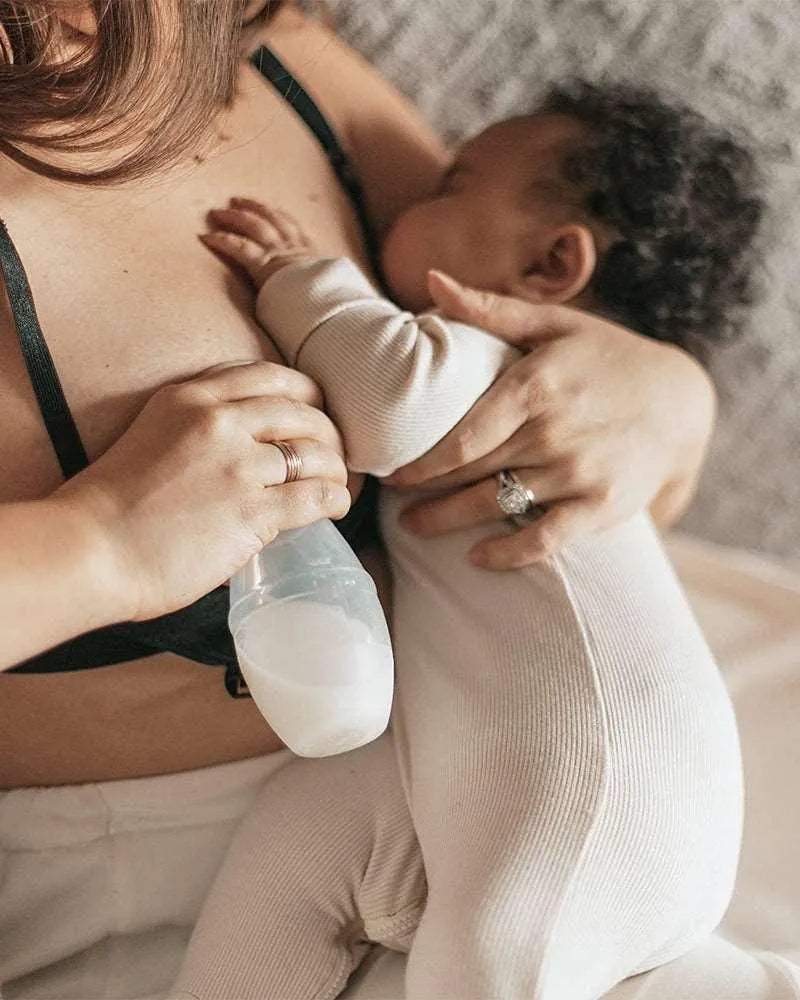 Dr. Brown's Tire lait en silicone + Biberon 120ml Cole étroit - Dr. Brown's - Tire-Lait pour bébé Maroc -www.babyboss.ma