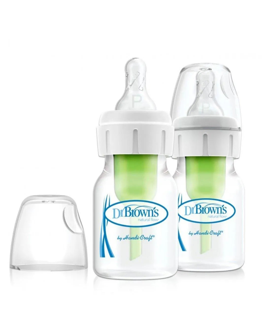 DR BROWNS PAQUET DE 2 BIBERONS ANTI COLIC OPTION ETROIT EN VERRE 60 ML+ TETINE - Babyboss.ma - Dr. Brown's - pour bébé maroc