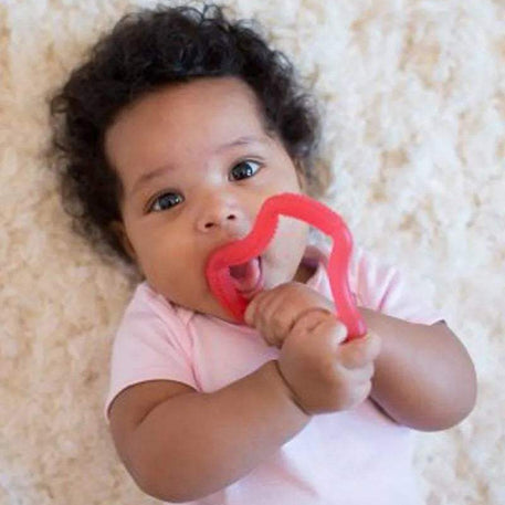 حلقة التسنين فليكسيز 3M+ من دكتور براون - أحمر - BABYBOSS