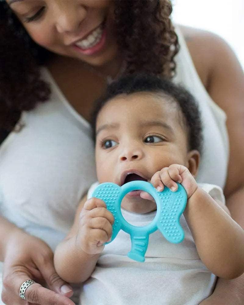 Dr. Brown's Anneau de dentition Flexees Friends Elephant 3M+ - Blue - Dr. Brown's - Anneau de dentition - Babyboss.ma