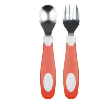 dr-brown-s-ensemble-de-cuillere-et-fourchette-en-metal-12m-corail-babyboss-ma-dr-brown-s-pour-bebe-maroc-1 - Babyboss.ma -bebe-maroc
