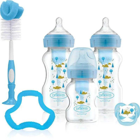 مجموعة هدايا دكتور براونز كول الكبيرة المضادة للمغص - باللون الأزرق - BABYBOSS
