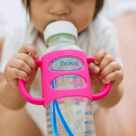 dr-brown-s-poignees-en-silicone-pour-biberons-et-gobelets-rose-babyboss-ma-dr-brown-s-pour-bebe-maroc-2 - Babyboss.ma -bebe-maroc