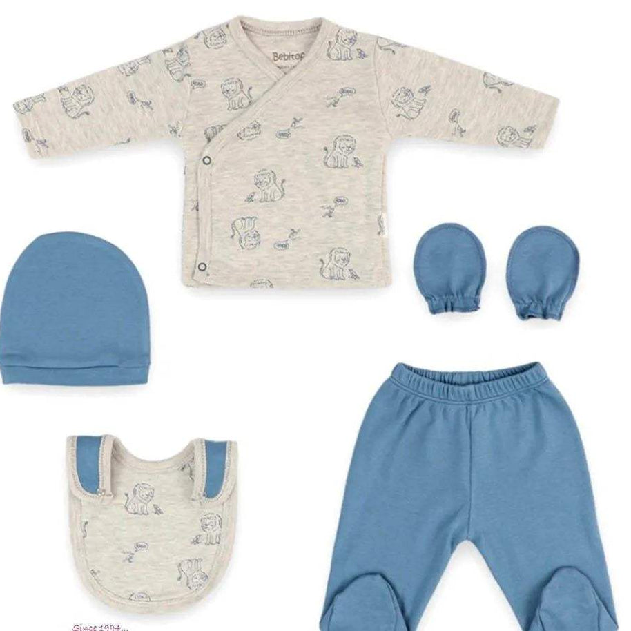 ensemble-5-pcs-coton-0-3-mois-coton-bebitof-babyboss-ma-bebitof-pour-bebe-maroc - Babyboss.ma -bebe-maroc