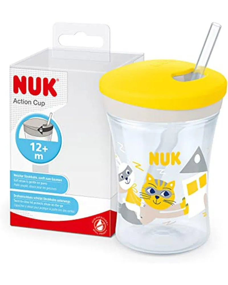 Evolution Action Cup 230ml NUK 12M+ - Jaune - Babyboss.ma - NUK - pour bébé maroc