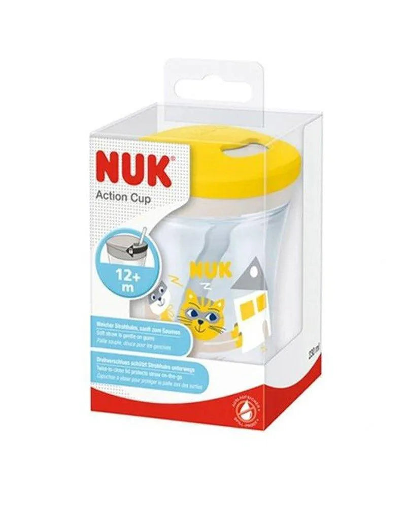 Evolution Action Cup 230ml NUK 12M+ - Jaune - Babyboss.ma - NUK - pour bébé maroc