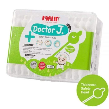FARLIN COTON TIGE DE SECURITE POUR BEBE /60PCS TOP113-3 - farlin - pour bébé Maroc -www.babyboss.ma