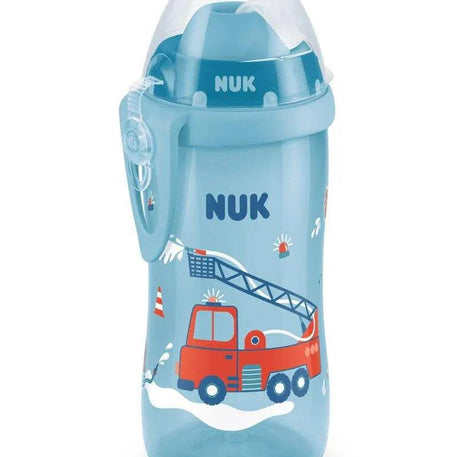 Flexi Cup 300ml avec Paille NUK 12M+ Bleu - NUK - Gourdes pour bébé Maroc -www.babyboss.ma