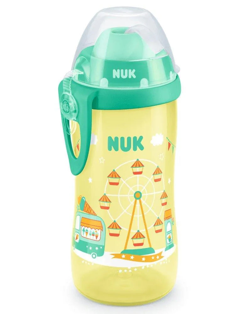 Flexi Cup 300ml avec Paille NUK 12M+ - Jaune - Babyboss.ma - NUK - pour bébé maroc