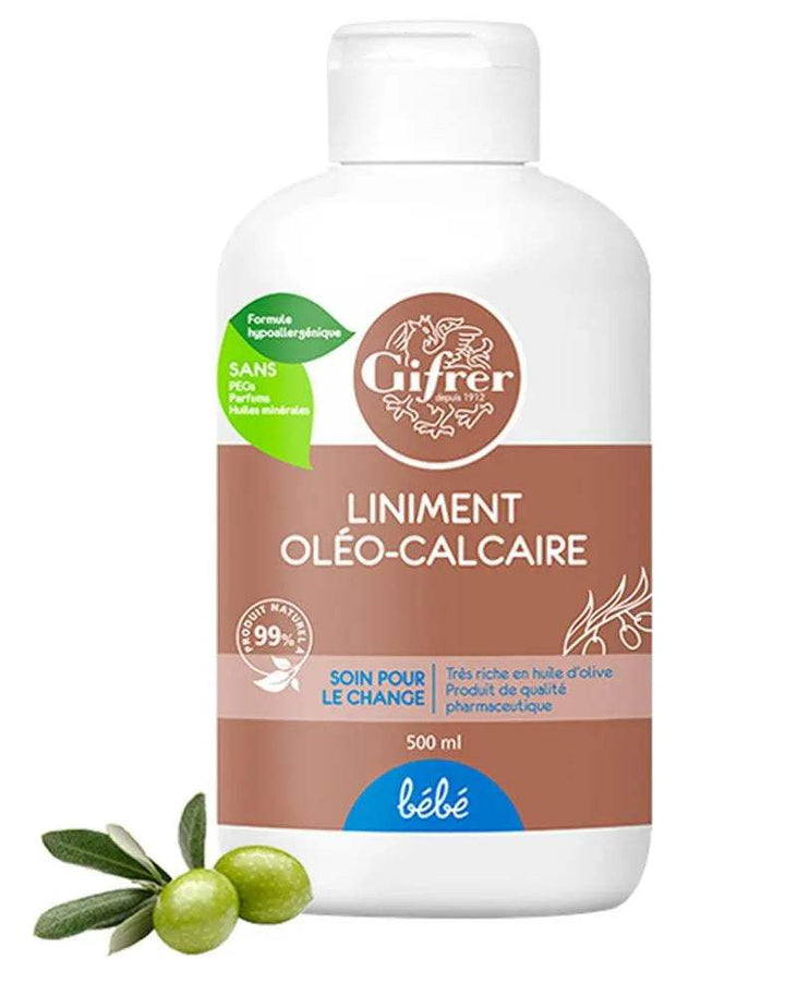 Gifrer Liniment Oléo-calcaire stabilisé - 500ml - Gifrer - Crème de change pour bébé Maroc -www.babyboss.ma