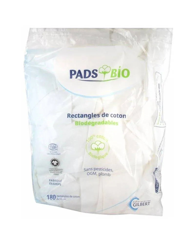 Gilbert Coton Pads Bio sachet de 180 Rectangles - Babyboss.ma - Gilbert - pour bébé maroc