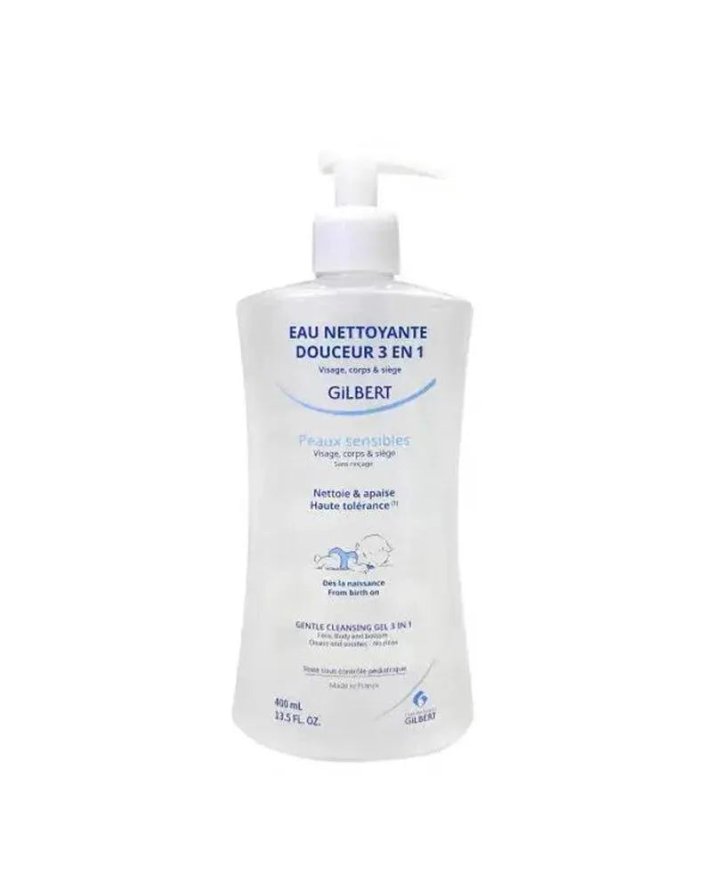 Gilbert Eau Nettoyante Douceur 3 en 1 - 400ml - Babyboss.ma - Gilbert - pour bébé maroc