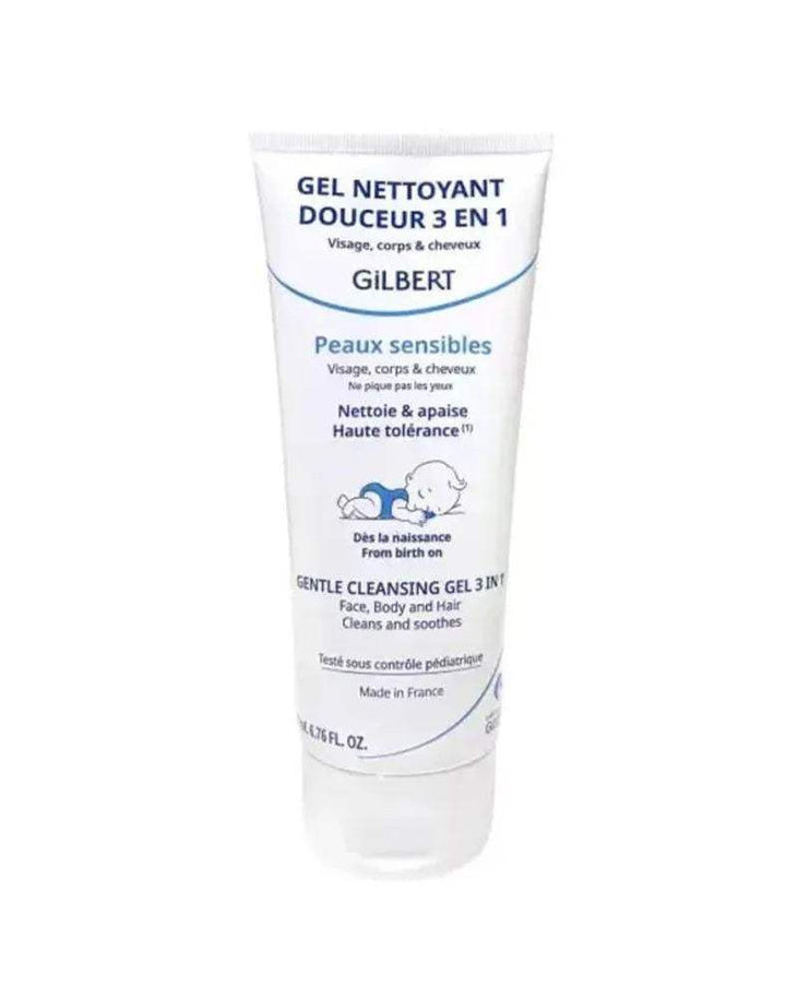 Gilbert Gel Nettoyant Douceur 3 en 1 - 200ml - Gilbert - Hygiène et Soin pour bébé Maroc -www.babyboss.ma
